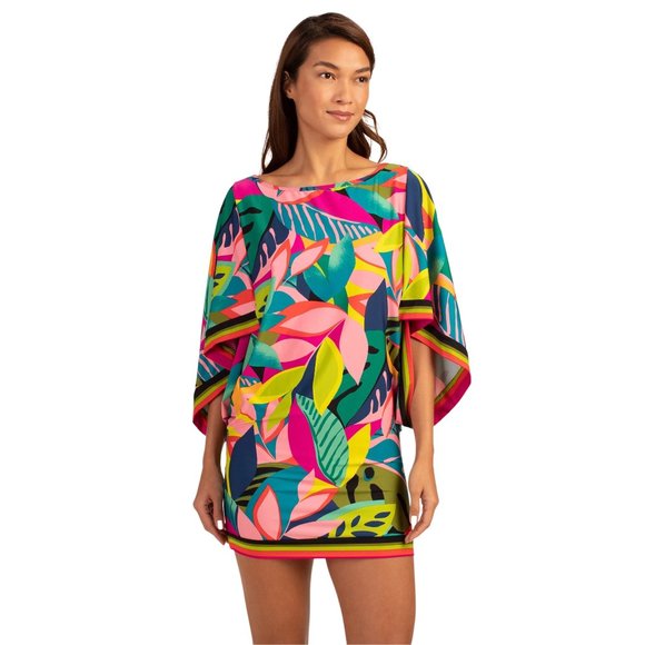 TRINA TURK Rainforest Tunic Swim Cover-Up / NWT / Size M, L  / SOLD OUT ONLINE - Picture 1 of 5